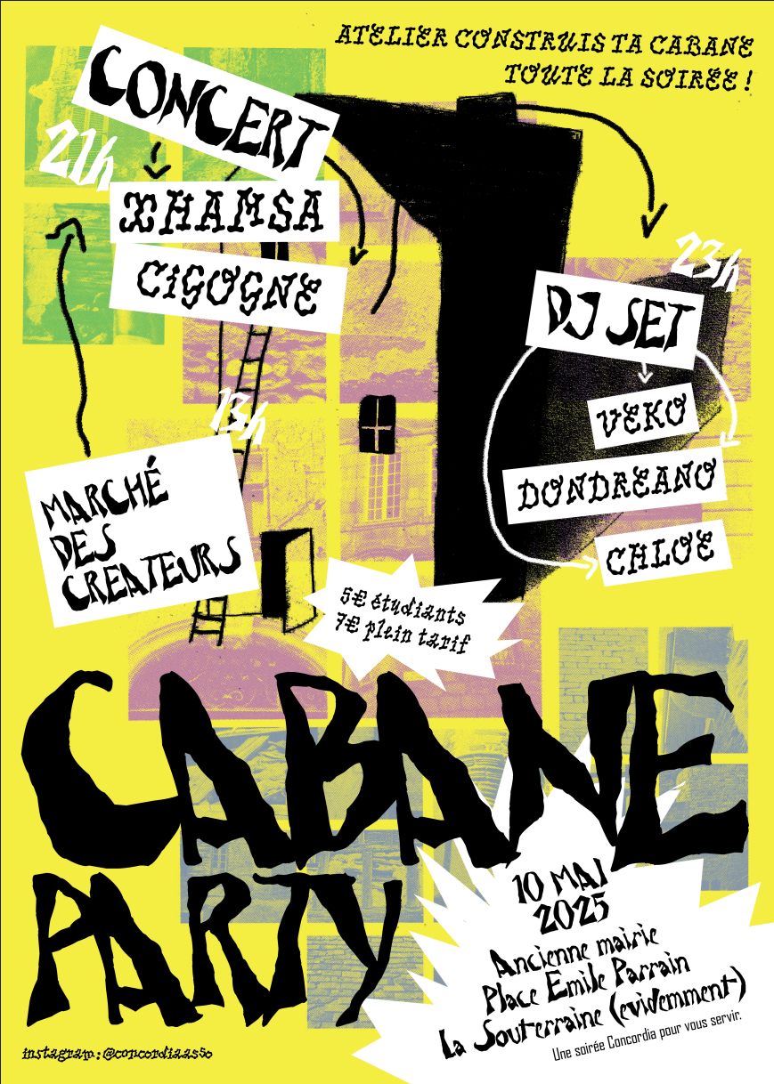Affiche de la Cabane Party